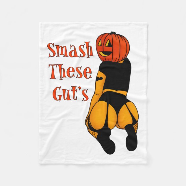 Manta Polar Rompe el Chiste de Halloween de la divertida calab (Anverso)