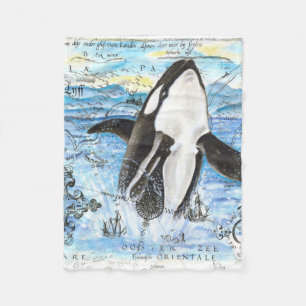 Manta Polar Rompiendo el mapa antiguo de Orca