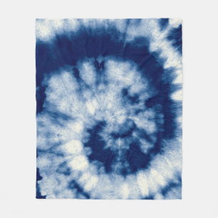 Manta Polar Ronda Índigo. Teja Bohemiana. Blue Roll Psychede