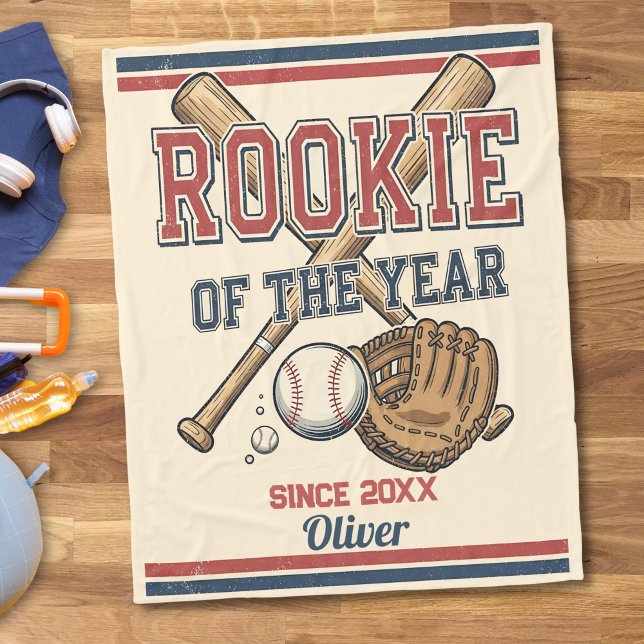 Manta Polar Rookie of the Year Baseball Vintage (Subido por el creador)