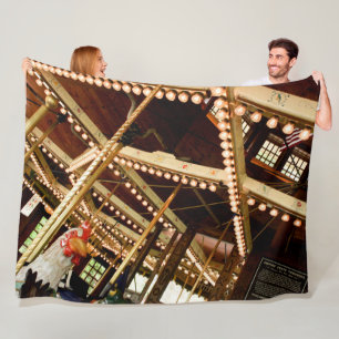 Manta Polar Rooster de carrusel de época