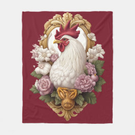 Manta Polar Rooster Heraldic Escudo Fleece Blanket