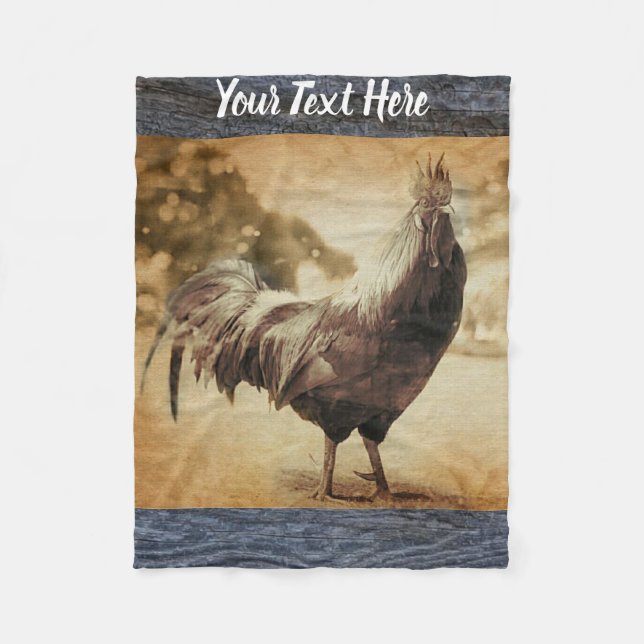 Manta Polar Rooster Vintage Photo (Anverso)