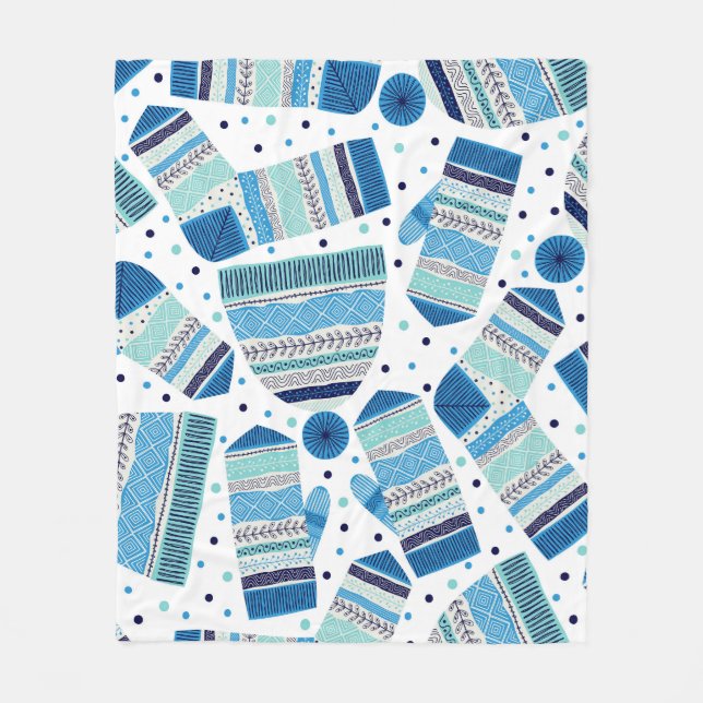 Manta Polar Ropa de invierno de punto: Acogedor patrón sin cos (Anverso)