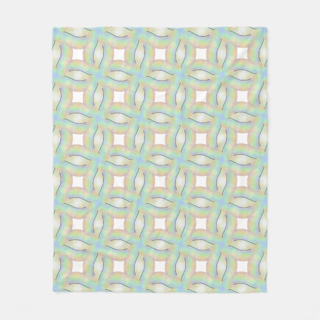 Manta Polar Rope arcoiris 3D (Anverso)