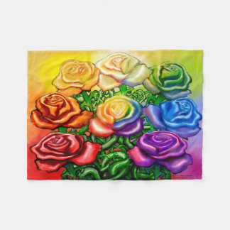 Manta Polar Rosa arcoíris Fleece Blanket