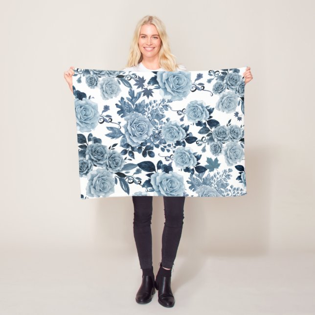 Manta Polar Rosa azul (In situ)