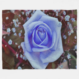 Manta Polar Rosa azul claro