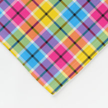 rosa claro, amarillo y azul plastificado