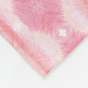 Manta Polar Rosa con blanco