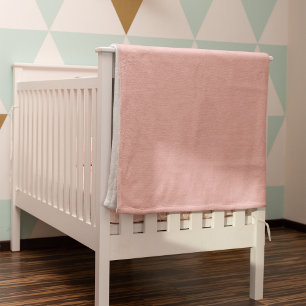 Manta Polar Rosa de coral sólido