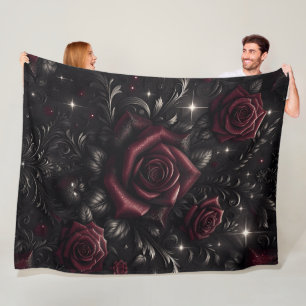Manta Polar Rosa De La Oscuridad 60x80 Fleece Blanket