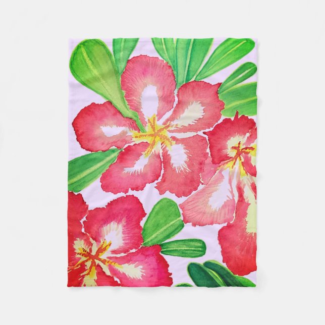 Manta Polar Rosa del desierto (Anverso)