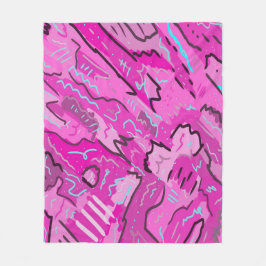 Manta Polar Rosa! Diversión con arte abstracto
