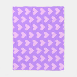 Manta Polar Rosa: El día de San Valentín púrpura