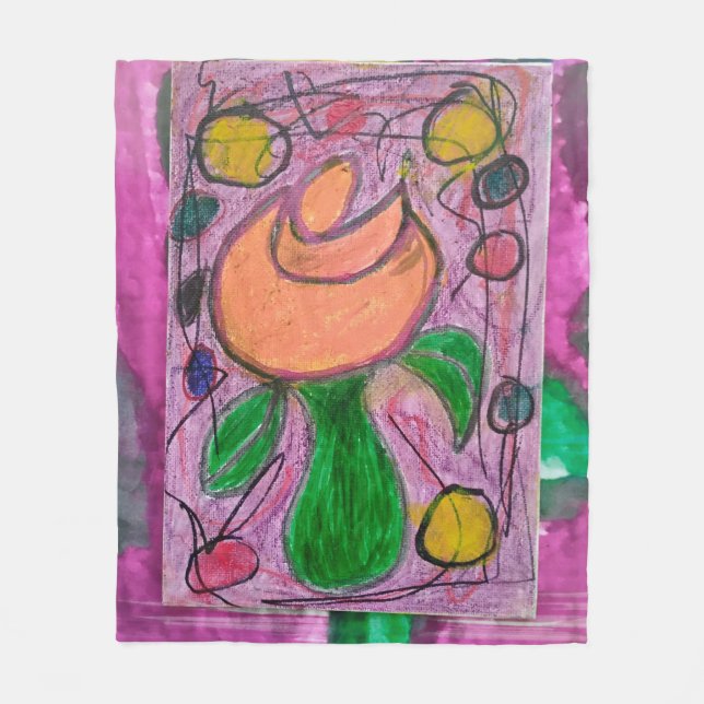 Manta Polar Rosa L'Naranja (Anverso)