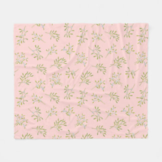 Manta Polar Rosa Mistletoe Winter Fleece Blanket