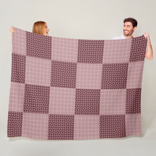 Manta Polar Rosa/Rosas marcadamente ondulados-Platos de oro (In situ)