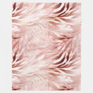 Manta Polar Rosa Rubor rosa Zebra Animal