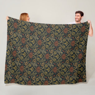 Manta Polar Rosa y Lily de William Morris