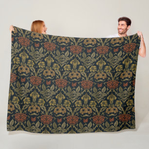 Manta Polar Rosa y Lily de William Morris