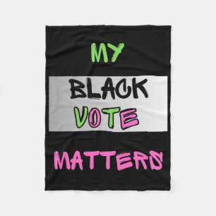 Manta Polar Rosa Y Verde Mi Voto Negro Como Pegatina