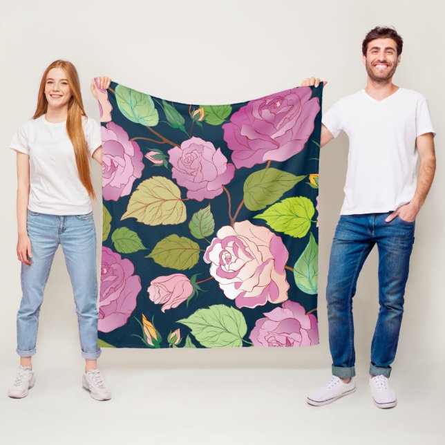 Manta Polar Rosas 16 (In situ)