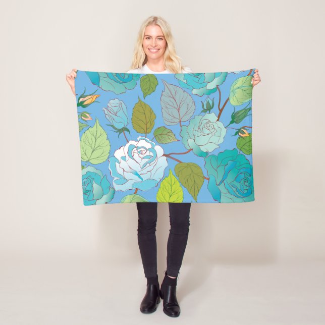 Manta Polar Rosas 23 (In situ)