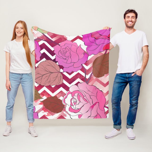 Manta Polar Rosas 33 (In situ)