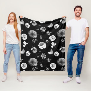 Manta Polar Rosas acuáticos 33