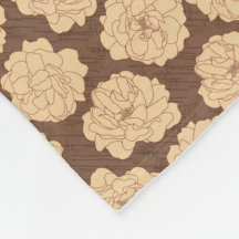 Rosas barrocos de nogal marrón - sin costuras.