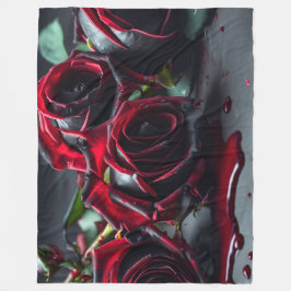 Manta Polar Rosas góticos