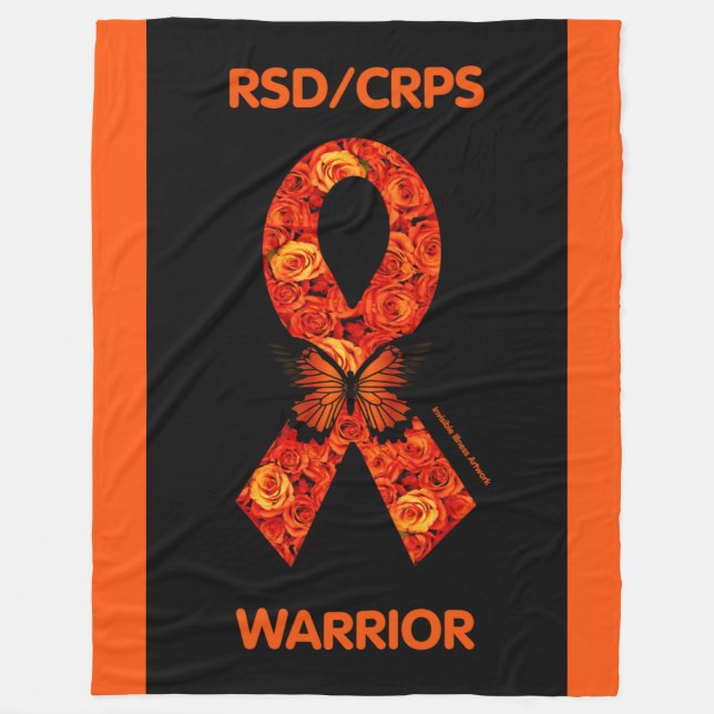 Manta Polar Rosas naranjas/mariposa... RSD/CRPS (Anverso)