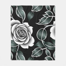 Rosas Plateadas Metálicas Con Hojas Verde Oscuro