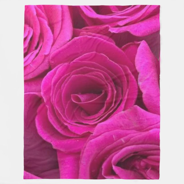 Manta Polar Rosas rosas rosas (Anverso)