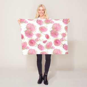 Manta Polar Rosas rosas rosas