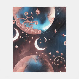 Manta Polar Rose Gold Celestial Moon Blanket – Luxury Seamless