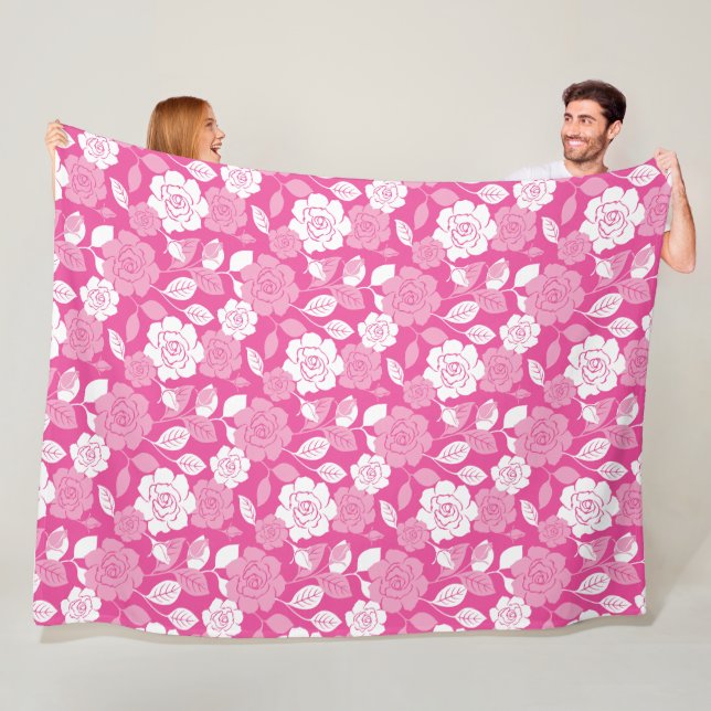 MANTA POLAR ROSE PATTERN (PINK) (In situ)