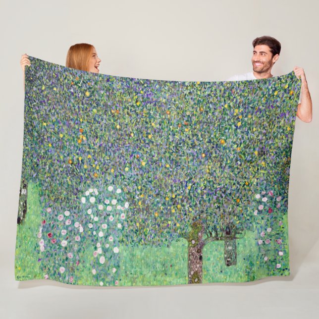 Manta Polar Rosebushes Bajo Los Árboles, Gustav Klimt (In situ)
