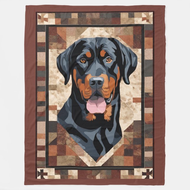 Manta Polar Rottweiler Blanket (Anverso)