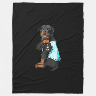 Manta Polar Rottweiler I Love Mom Tattoo