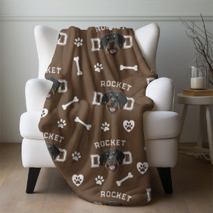 Manta Polar Rottweiller Dad, Brown Custom Name Repeat