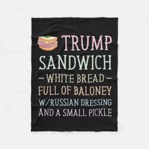 Manta Polar Rótulo anti sandwich de Trump es gracioso