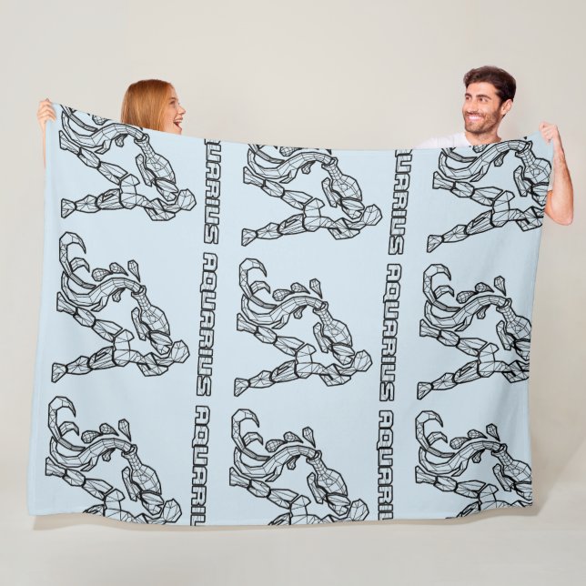 Manta Polar Rótulo Aquarius Zodiac (Transparente) (In situ)