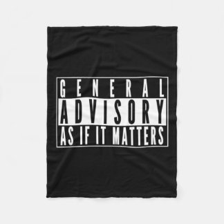 Manta Polar Rótulo Consultivo General - Como Si Fuera Pegatina