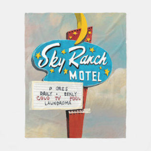 Manta Polar Rótulo del motel del rancho del cielo