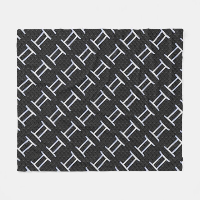 Manta Polar Rótulo Gemini Zodiac (Frente (Horizontal))