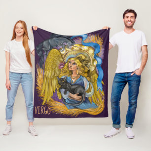 Manta Polar Rótulo Virgo Zodiac