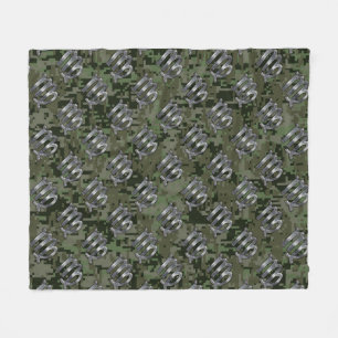 Manta Polar Rótulo Virgo Zodiac en Woodland Camo Digital