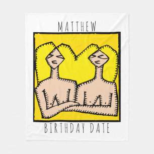 Manta Polar Rótulo Zodiac Gemini